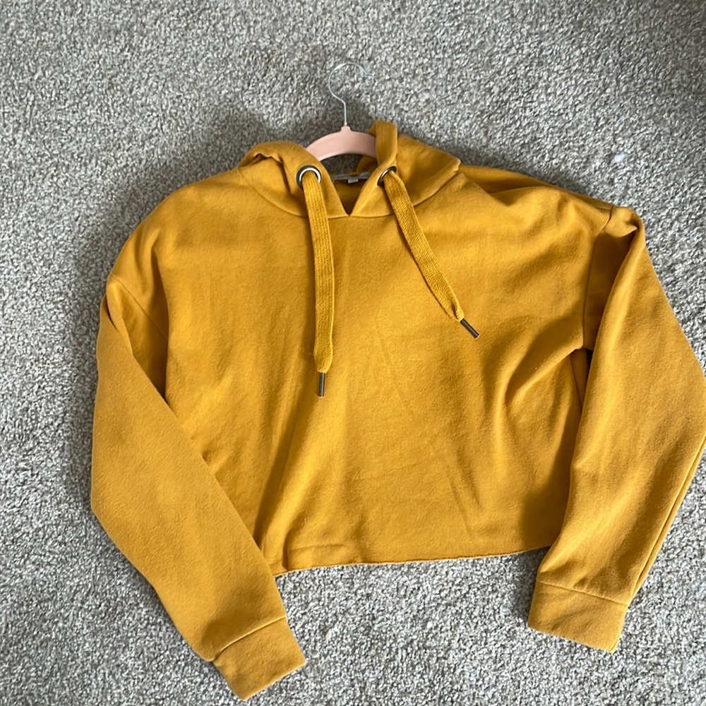 Cropped Yellow Hoodie